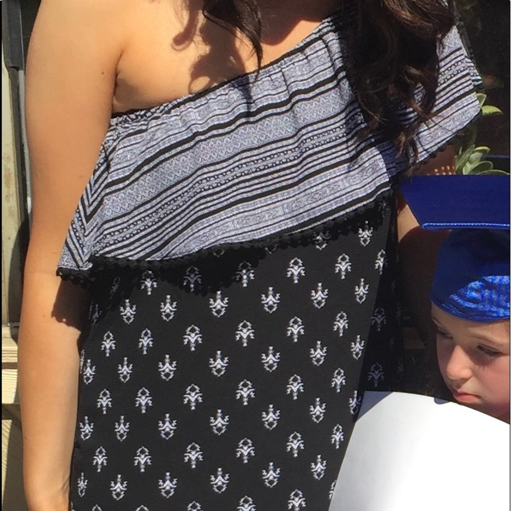 Target One Shoulder Black Dress
